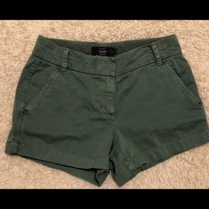 Dark green J.Crew 3” chinos